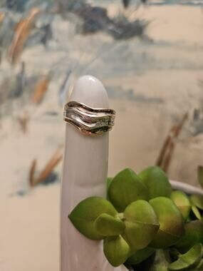 Vintage .925 Silver Ring made by Milor in Italy. Size 8
